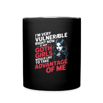 Goth Girl Sarcastic Goth Mommy Quote - Full Colour Mug - black - Front