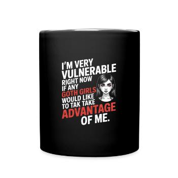Goth Girl Sarcastic Goth Mommy Quote - Tasse einfarbig - Schwarz - Vorne