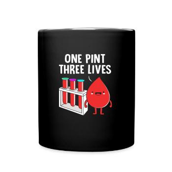 Blood donor Blood donation Blood donation - Full Colour Mug - black - Front