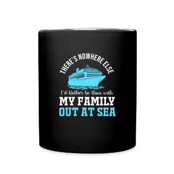 Kreuzfahrt Kreuzfahrtschiff - Tasse einfarbig - Schwarz - Vorne