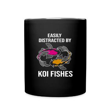 Koi Fish Koi Carpe Koi Koi Koi Koi Koi Koi - Mug uni - noir - Devant