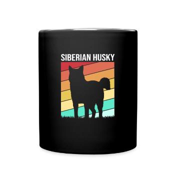 Husky - Full Colour Mug - black - Front