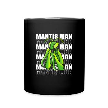 Gottesanbeter Gottesanbeterin Mantis - Tasse einfarbig - Schwarz - Vorne