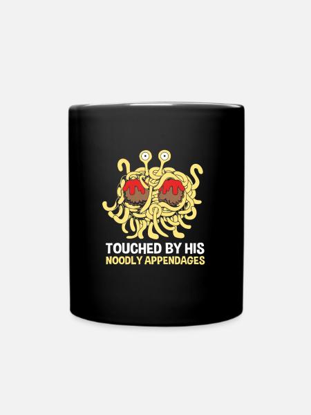 Pastafari FSM Monstre Spaghetti Volant Athée - Mug uni - noir