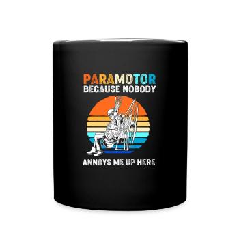 Parapente, parapente, parapente - Mug uni - noir - Devant