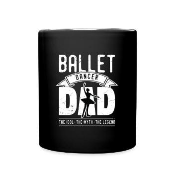 Danseur de ballet Papa L’idole L’amateur de danse - Mug uni - noir - Devant