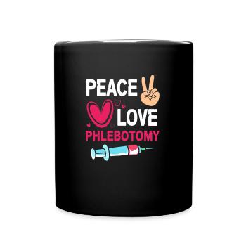Phlebotomist Nurse Nurse Blood Sampling - Full Colour Mug - black - Front