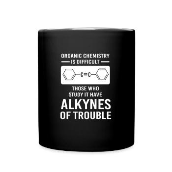 Structural formula chemistry science physics laboratory - Full Colour Mug - black - Front