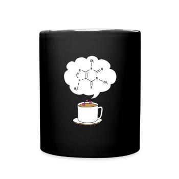 Chemistry Science Physics Laboratory Structural Formula - Full Colour Mug - black - Front