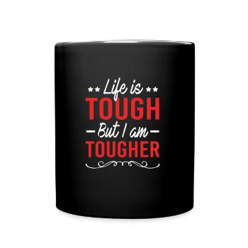 Workaholic Sprüche - Tasse einfarbig - Schwarz - Vorne