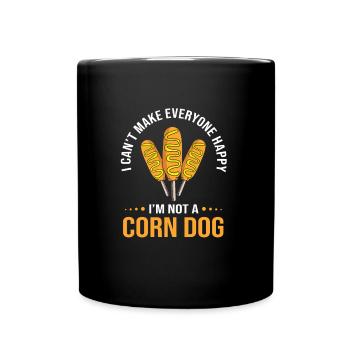 Chien de maïs - Mug uni - noir - Devant