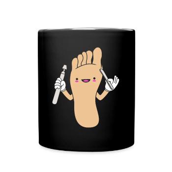 Podiatrist Pedicure Podiatrist - Full Colour Mug - black - Front
