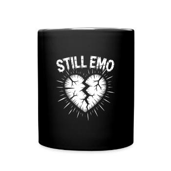 Still emo! Goth Emo Alternative Aesthetic - Full Colour Mug - black - Front