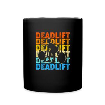 Gym Soulevé de terre Fitness Entraînement Haltère Bodybuilder - Mug uni - noir - Devant