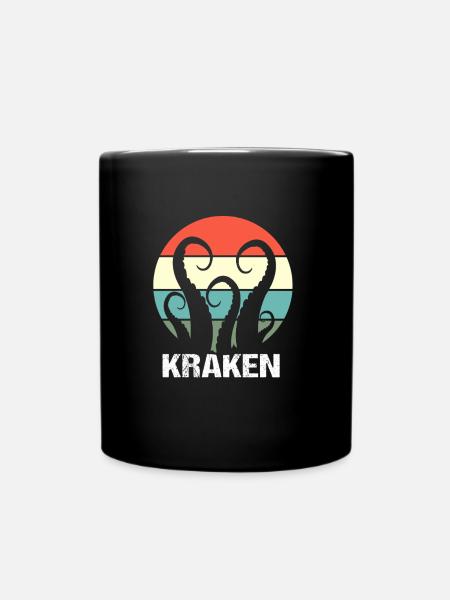 Tintenfisch Krake Kraken Oktopus - Tasse einfarbig - Schwarz