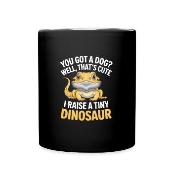 Bartagame Reptilien Liebhaber Echse Haustier - Tasse einfarbig - Schwarz - Vorne