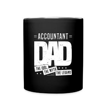 Papa comptable L’idole Le mythe La légende - Mug uni - noir - Devant