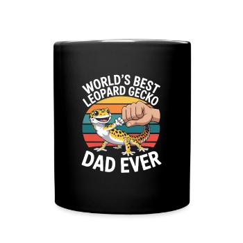 Léopard Gecko Léopard Gecko Reptile Terraristique - Mug uni - noir - Devant