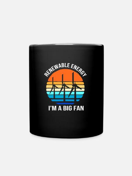 Solar Photovoltaik Solarzelle Erneuerbare Energien - Tasse einfarbig - Schwarz
