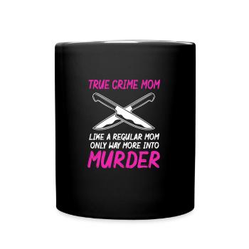Krimi True Crime - Tasse einfarbig - Schwarz - Vorne