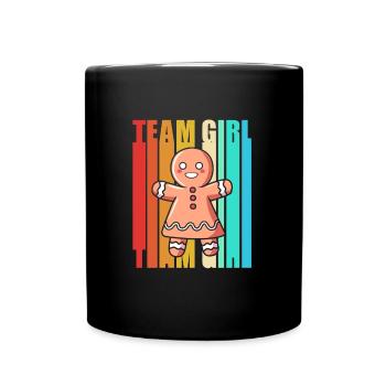 Team Girl Christmas - Full Colour Mug - black - Front