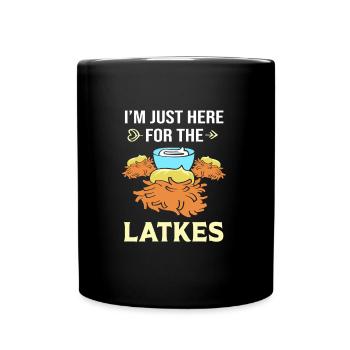 Chanukkah Hanukkah Hanukah - Tasse einfarbig - Schwarz - Vorne