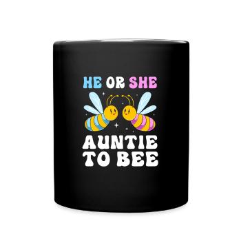 Weihnachten Gender Reveal - Tasse einfarbig - Schwarz - Vorne
