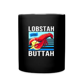 Homard Fruits de mer Homard du Maine Langouste - Mug uni - noir - Devant