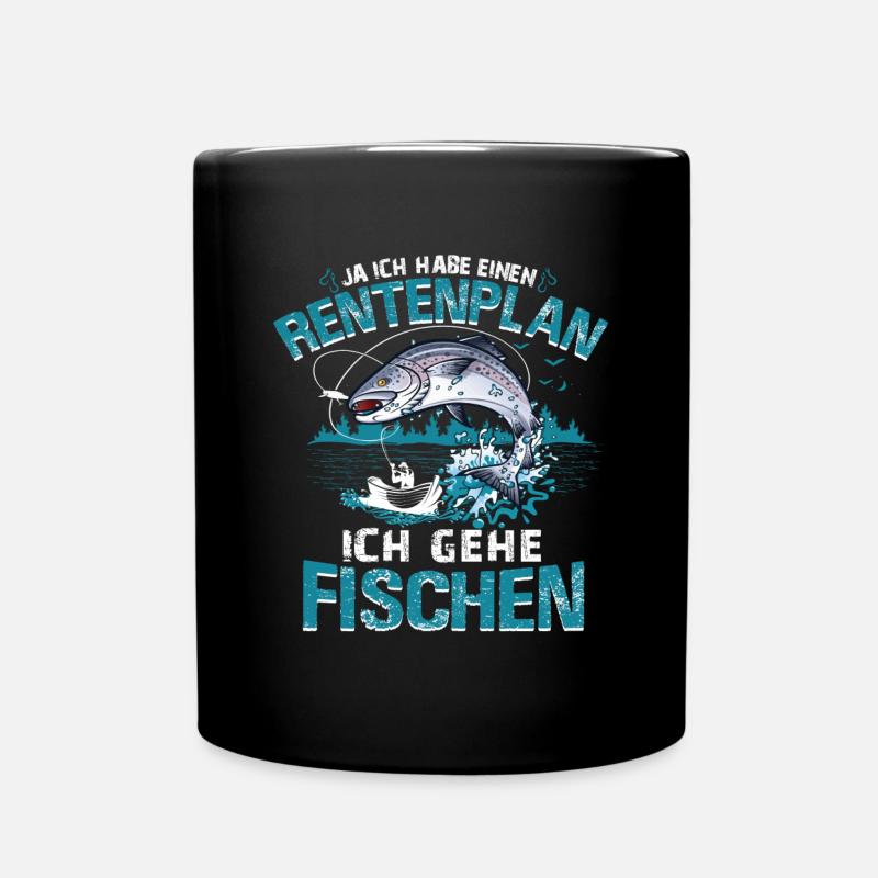 Régime de pension de pêcheur pêcheur - Mug uni - noir