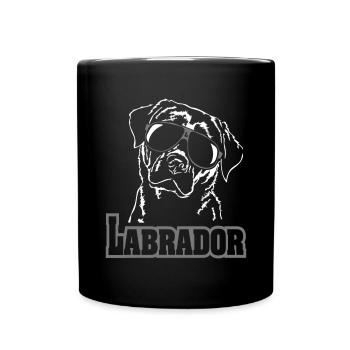 LABRADOR Cool Wilsigns Dog Dog Gift Idea - Full Colour Mug - black - Front