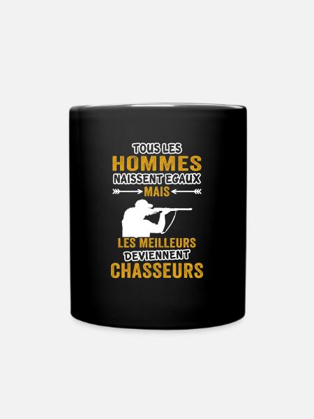 T-shirt chasseur chasse - Mug uni - noir