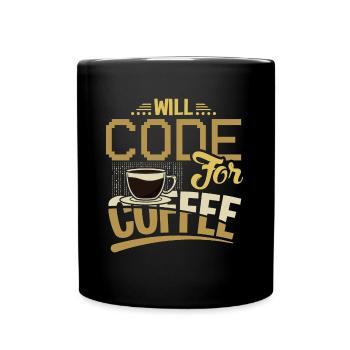 Software Engineering EDP Software Developer - Full Colour Mug - black - Front