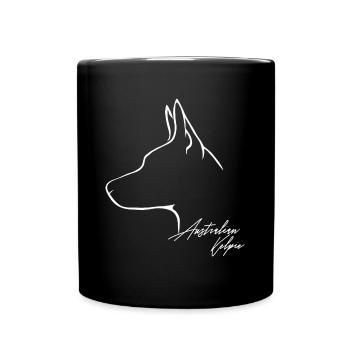 AUSTRALIAN KELPIE chien chiens chien de troupeau Wilsigns - Mug uni - noir - Devant