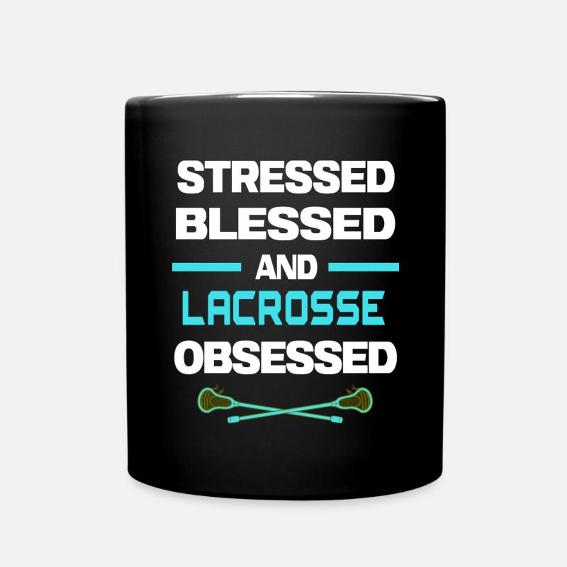 lacrosse lacrosseschläger lacrosse-obsessed - Tasse einfarbig - Schwarz