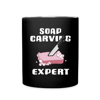 soap soap carver soap carving expert - Full Colour Mug - black - Front