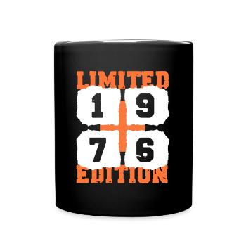 1976 birthday 46 years anniversary limited edition - Full Colour Mug - black - Front