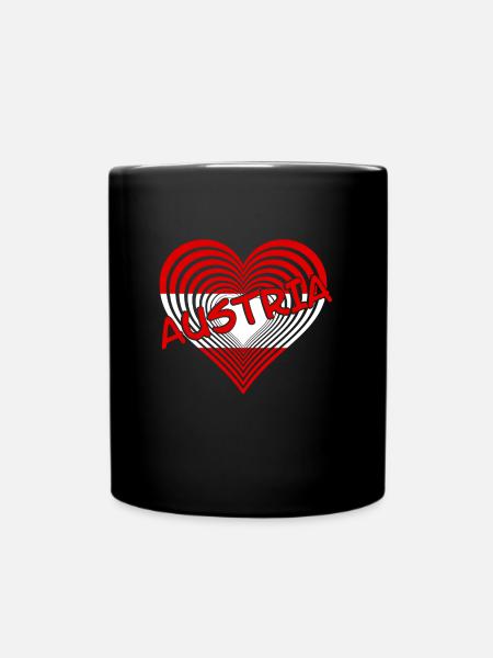 Austria - Tasse einfarbig - Schwarz