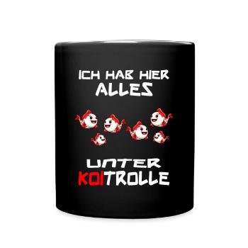 koifisch koi wasserwechsel karashi koitrolle - Tasse einfarbig - Schwarz - Vorne
