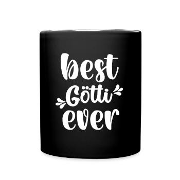Meilleur Götti du monde Parrain Suisse Taufgötti - Mug uni - noir - Devant