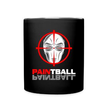 paintball paintballer gotcha - Tasse einfarbig - Schwarz - Vorne