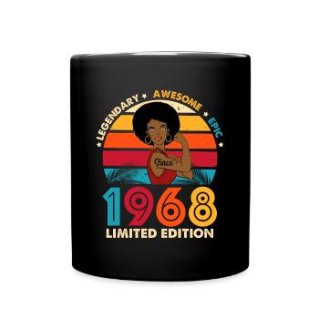 Anniversary 1968 Vintage Limited Edition - Full Colour Mug - black - Front