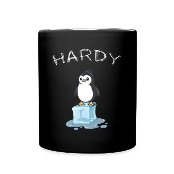 Anbaden Ice Pool Winter Swimmers « hardy » Penguin - Mug uni - noir - Devant