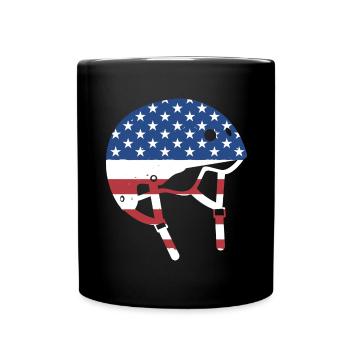Sport Us Flag Roller Derby - Mug uni - noir - Devant
