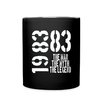 Année de naissance 1983 anniversaire - Mug uni - noir - Devant
