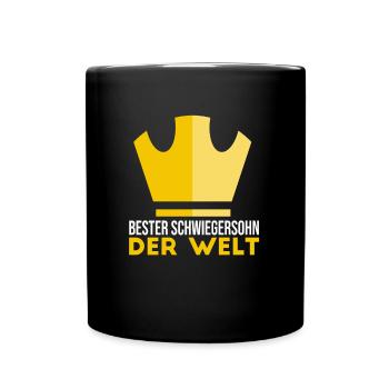 Bester Schwiegersohn der Welt - Tasse einfarbig - Schwarz - Vorne