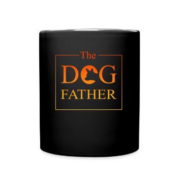 The Dogfather, Hund, Dog - Tasse einfarbig - Schwarz - Vorne