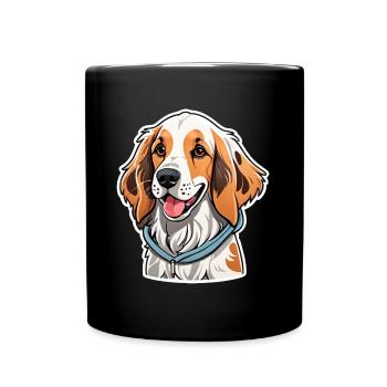 Setter anglais - Mug uni - noir - Devant