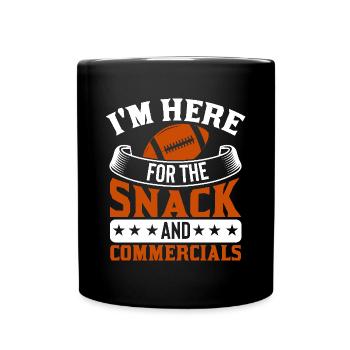 Football américain - Mug uni - noir - Devant