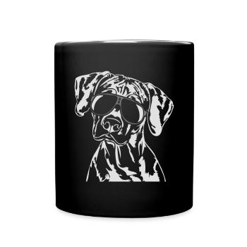 Rhodesian Ridgeback cool Wilsigns dog dog - Full Colour Mug - black - Front