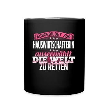 HAUSWIRTSCHAFTERIN - Die Auserwählte - Tasse einfarbig - Schwarz - Vorne